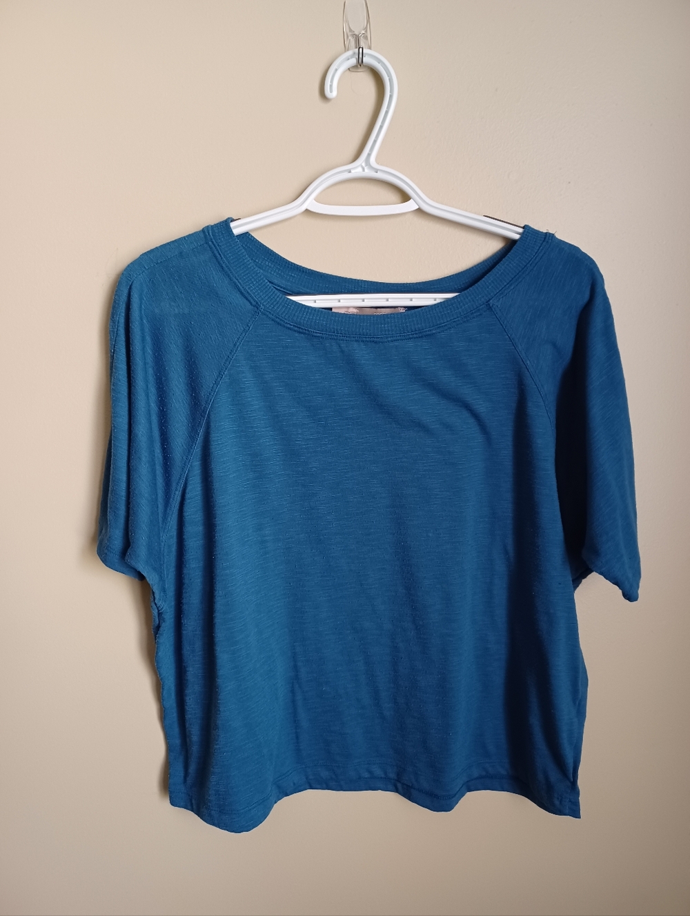 Women's‎ Size Medium Blue Forever 21 Short Sleeve Polyester Rayon Shirt Top